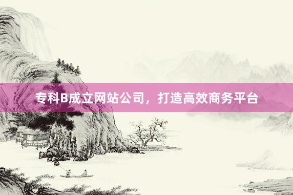 专科B成立网站公司，打造高效商务平台